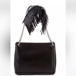 Christian Louboutin Shoulder Fringe Leather Tote
